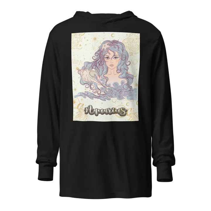 Aquarius Uni-Sex Hooded Tee product image (1)