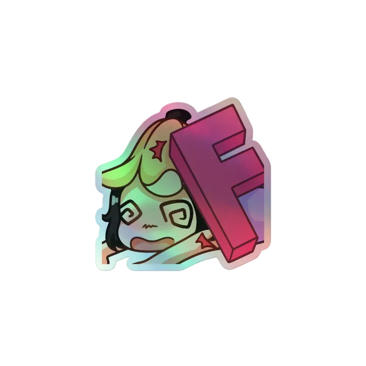 F Holographic Sticker product image (1)