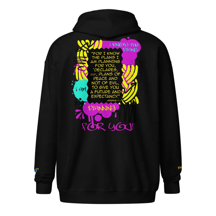 I KNOW THE PLANS ZIP HOODIE product image (8)
