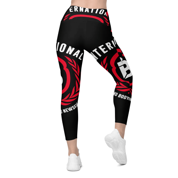 IFBNewsfeed.Org's All-Over Print Crossover Leggings with Pockets product image (2)