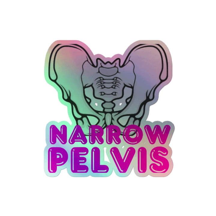 Narrow Pelvis Holographic Sticker product image (2)