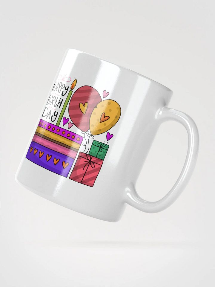 Happy Birthday Hearts Coffee Tea Mug product image (2)