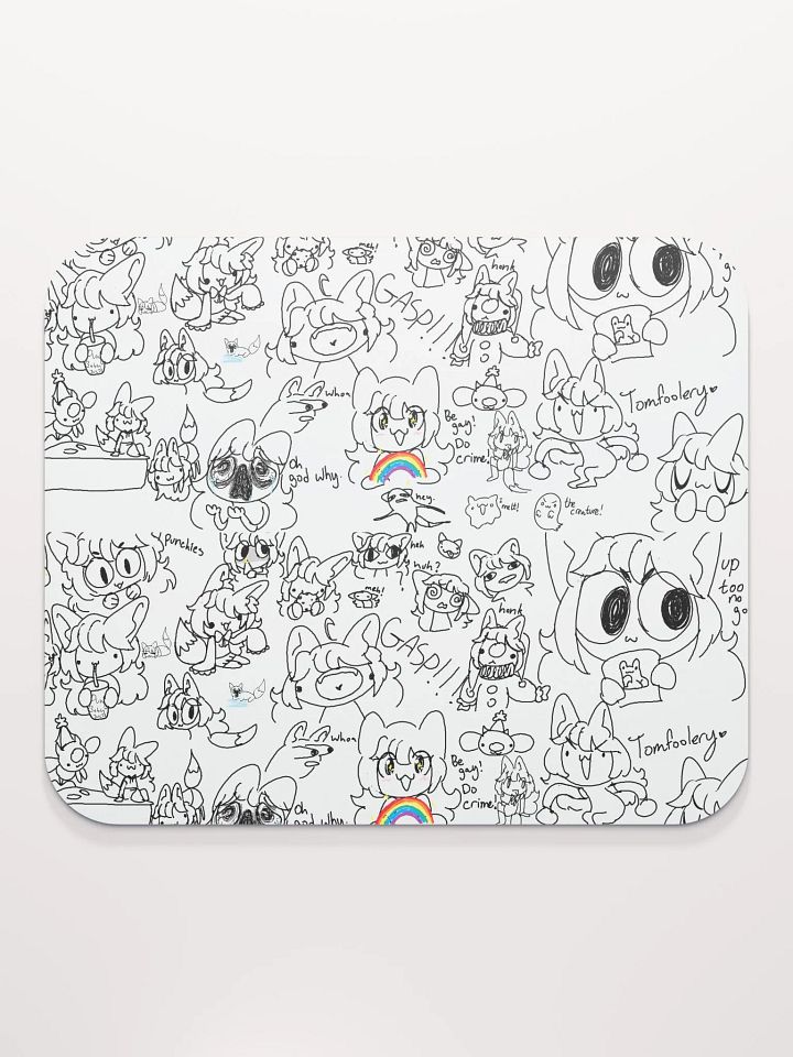 MS Paint doodle board mouse pad product image (2)