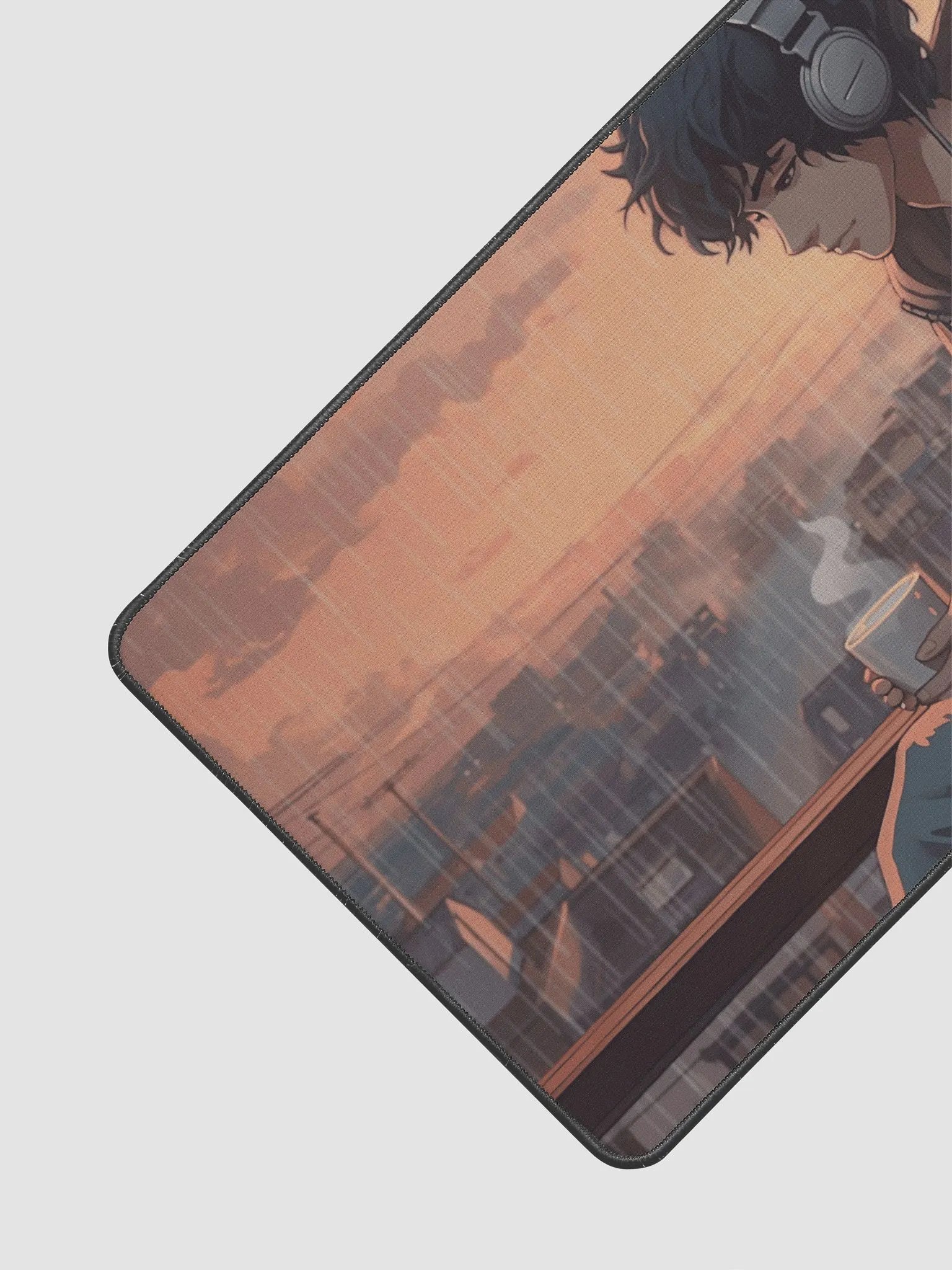 Anime Serenity Desk Mat - Rainy Morning Bliss 12