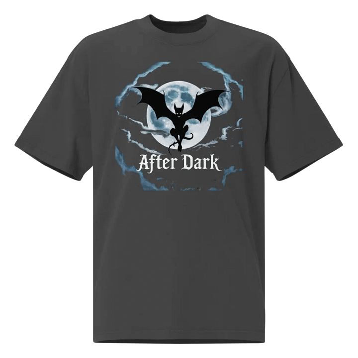 Vampire After Dark T-Shirt, Gothic Gift, Spooky Full Moon Tee product image (1)