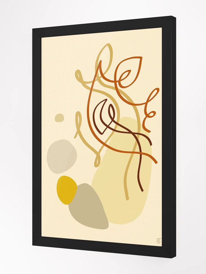 Vibrant Ayous Wood Framed Poster - Abstract Image No. 4 product image (2)