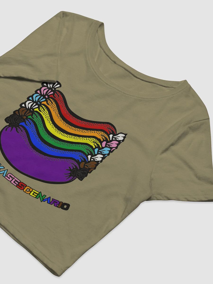 Rainbow Pride Crop Sausage Tee product image (7)