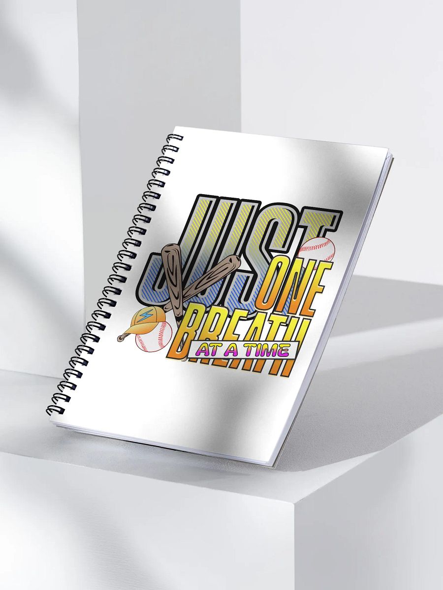 Just One Breath At A Time Baseball Easy Spiral Notebook product image (3)