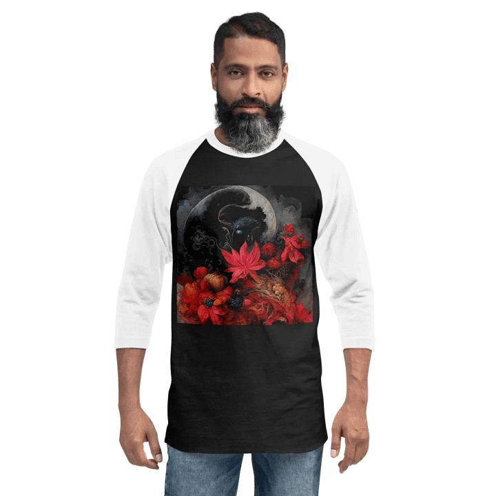 Mystical Moonlight Blossom Raglan Tee product image (2)