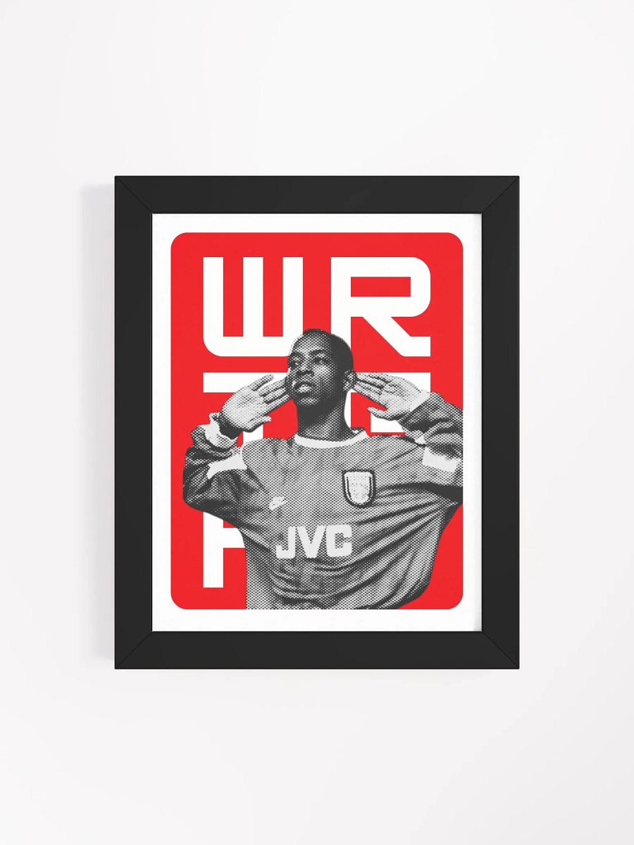 Ian Wright BW Arsenal Name Art Framed Print product image (4)
