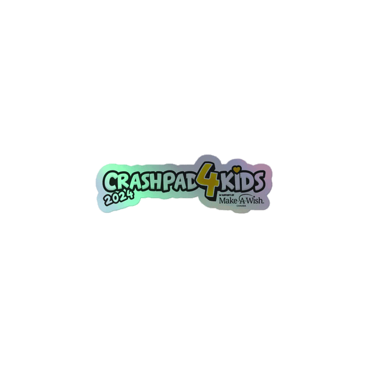 CrashPad4Kids 2024 - Holographic Sticker product image (1)