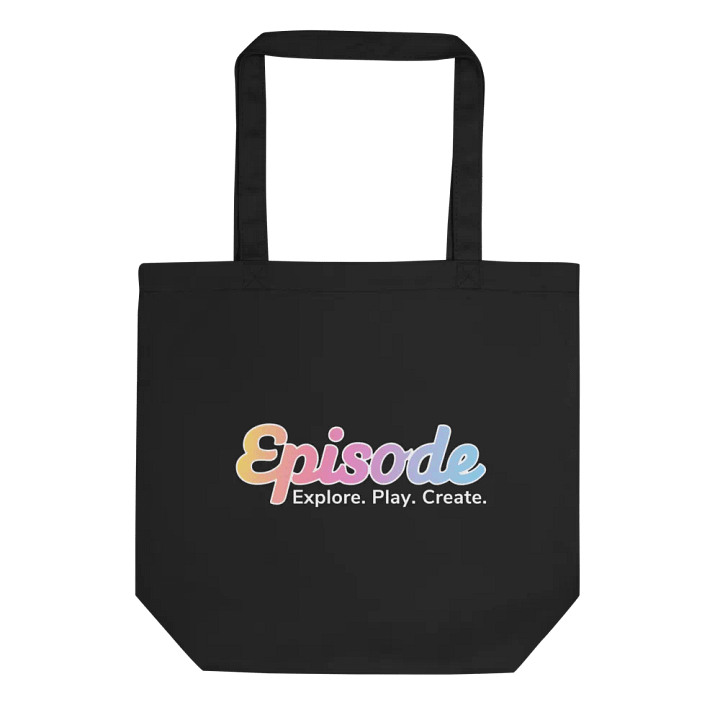 Episode Eco-friendly Tote Bag Black With Gradient Logo product image (2)