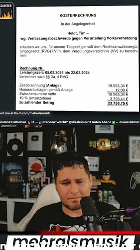 23.000 Euro nur fürs Unterschreiben?! 🤯
KuchenTV droppt Zahlen zu seiner Verfassungsbeschwerde – und ich konnte nicht glauben...