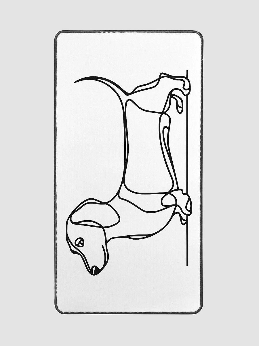 Simple Dachshund Outline Desk Mat product image (2)