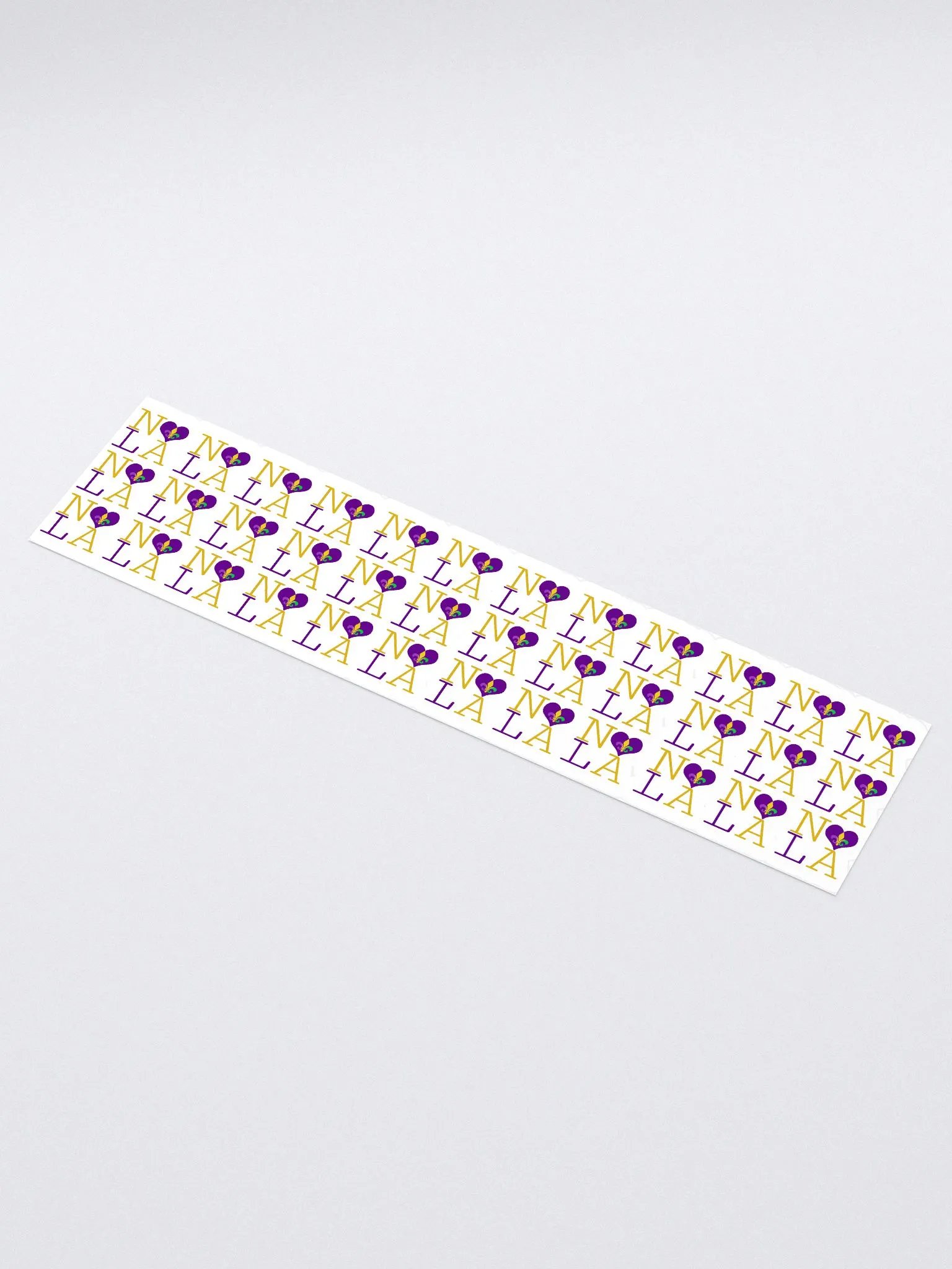 I LOVE NOLA **LEGACY STICKER** (MARDI GRAS 3 LONG) product image (1)