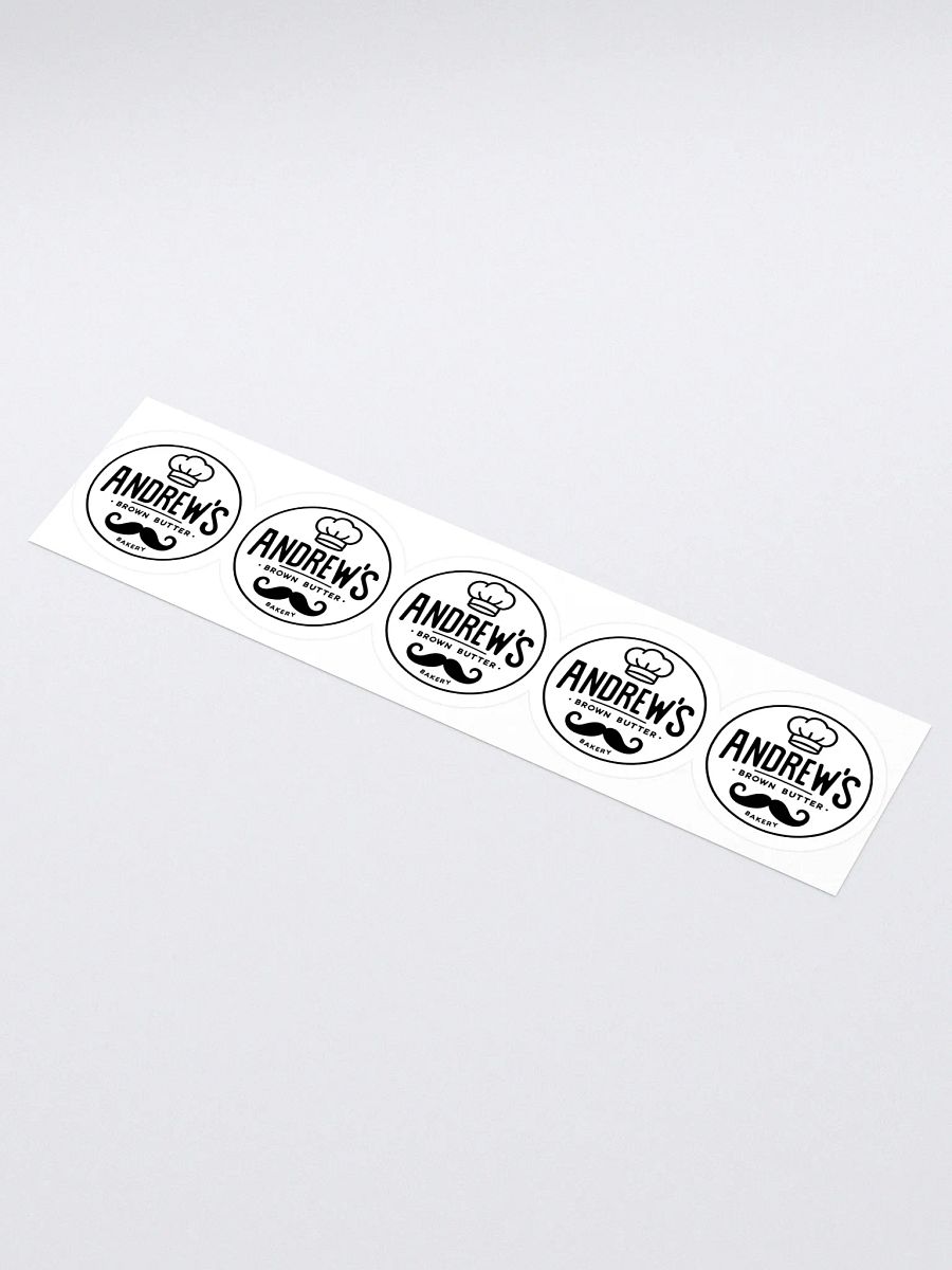 Andrew's Brown Butter Bakery Kiss Cut Stickers (Set of 5) product image (1)