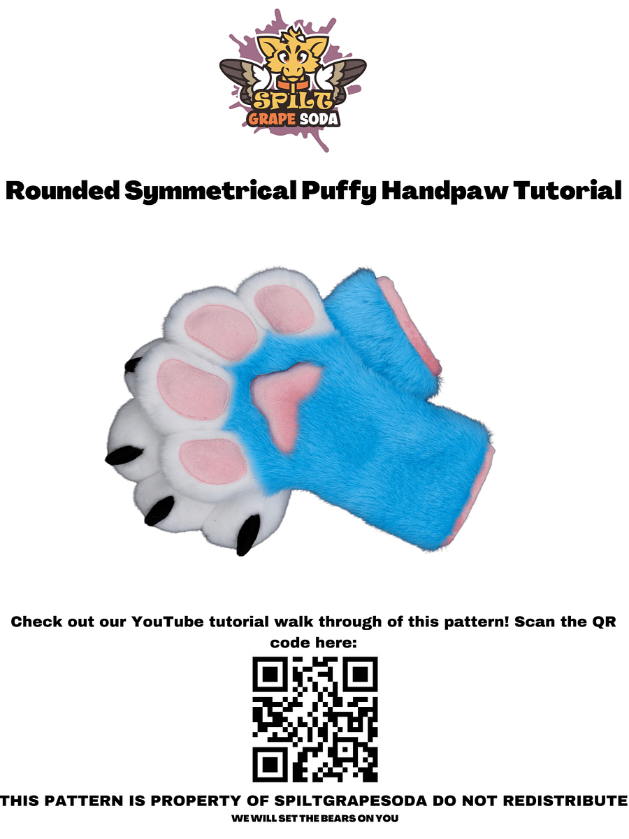 Standard Symmetrical Handpaw Pattern [PDF Download] product image (2)