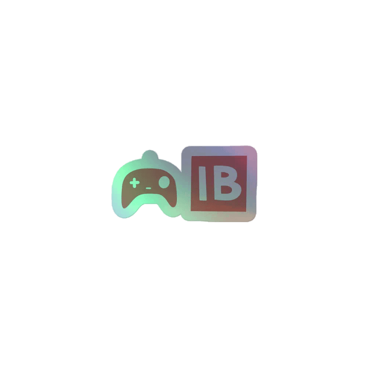 IB Logo Holographic Sticker product image (1)