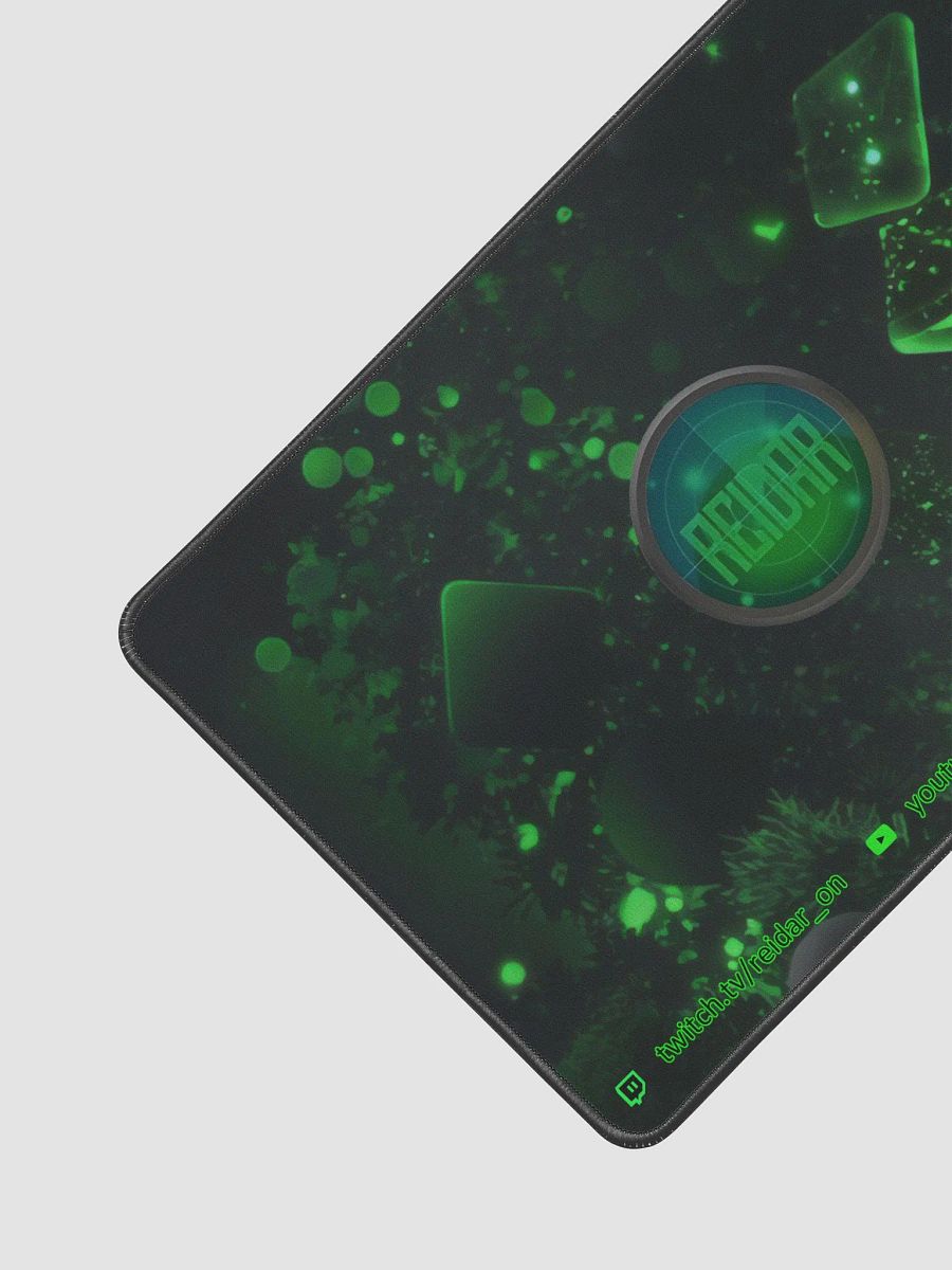 Black and Green Desk Mat with Logo 12