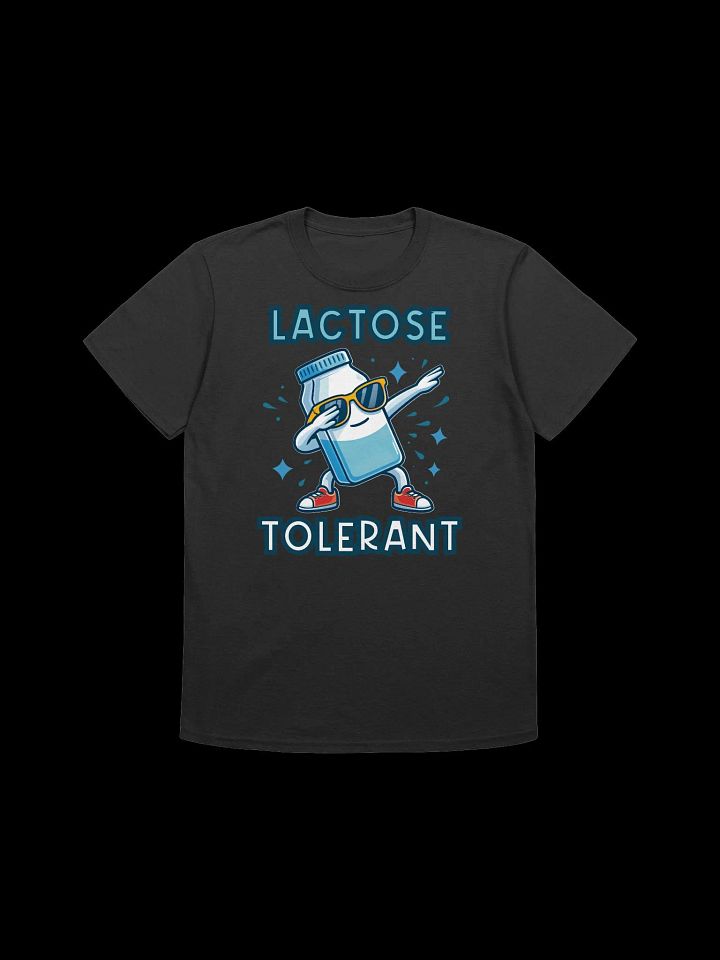 Food Lover-Lactose Tolerant Dab-Funny Milk Carton Cartoon T-Shirt product image (1)
