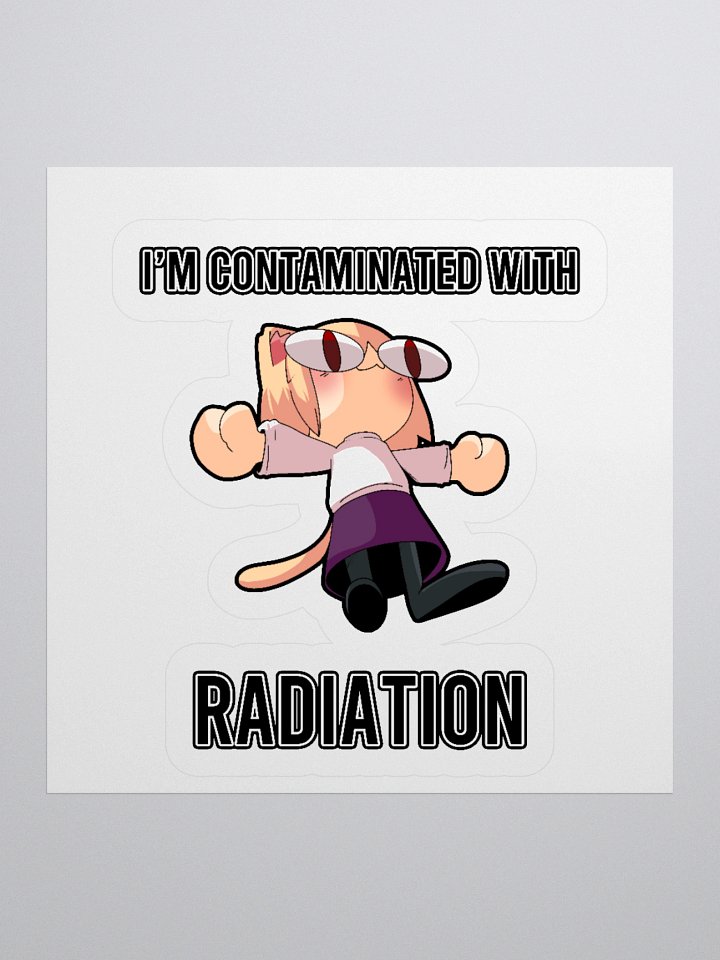 Neco Arc - I'm contaminated with radiation (Kisscut sticker) product image (2)