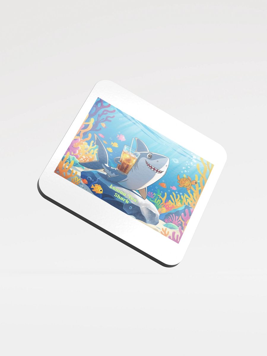 Lemon "Tea" Shark Cork Coaster product image (1)