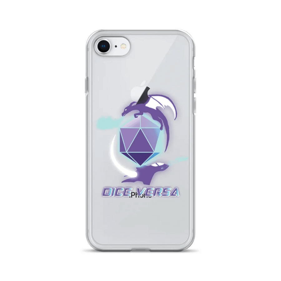 Dice Versa Logo Clear iPhone Case product image (1)