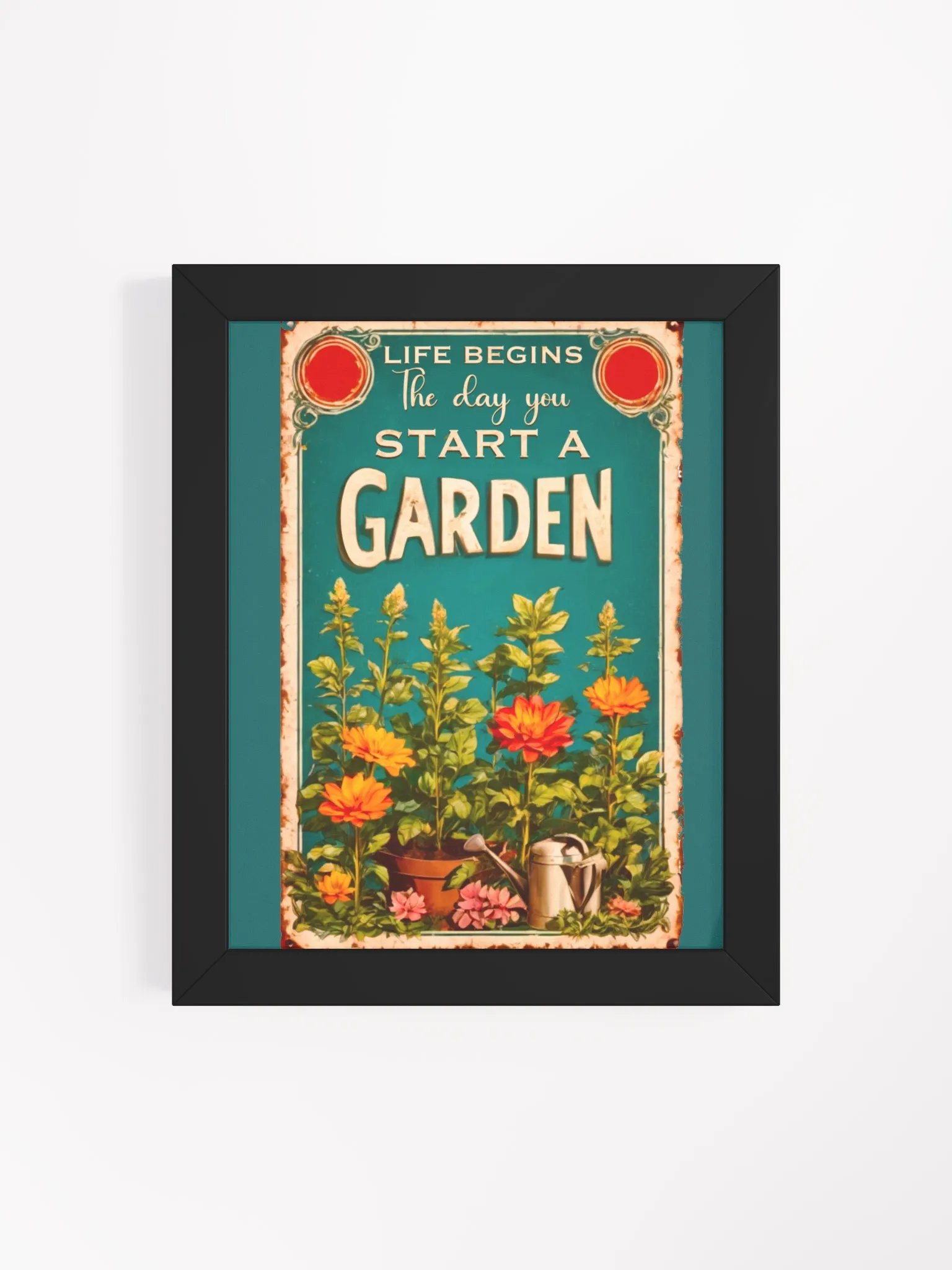 Gardening themed wall art vintage style product image (2)