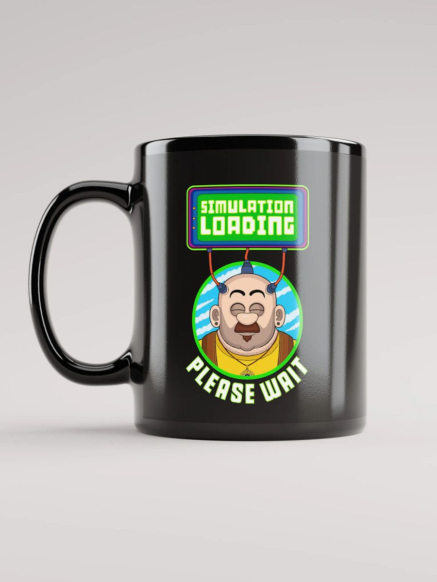 Simulation Loading - Black Glossy Mug product image (8)