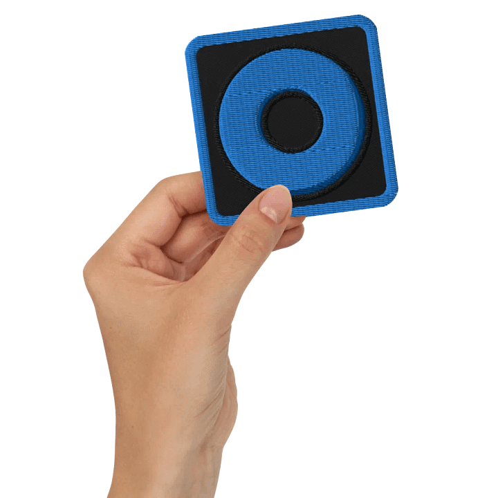 Blue Ring Embroidered Patch product image (2)