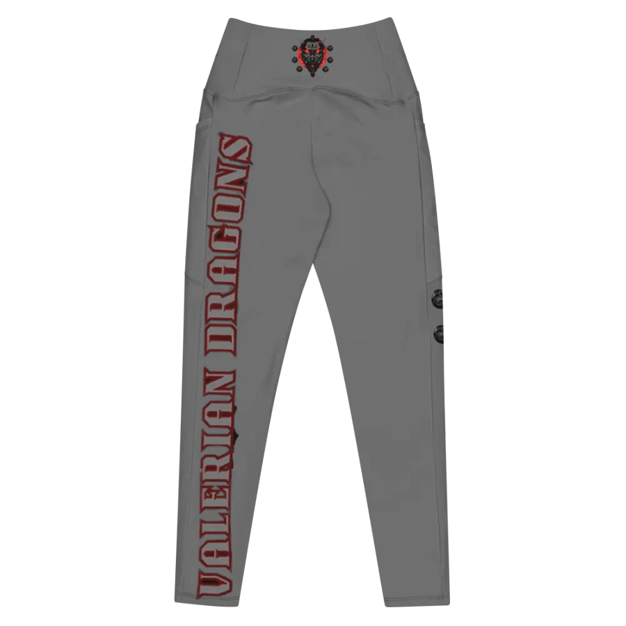 GRAY demon soul square up women's pocket leggings product image (9)
