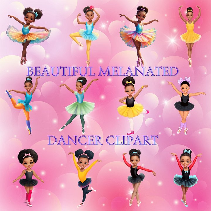 Beautiful Melanated Dancers PNG Clipart Images product image (1)