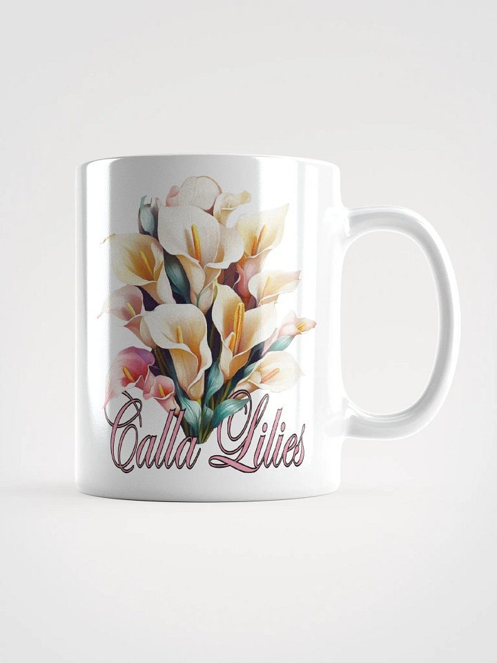 Floral Graphic | White Coffee Mug | Calla Lilies product image (2)