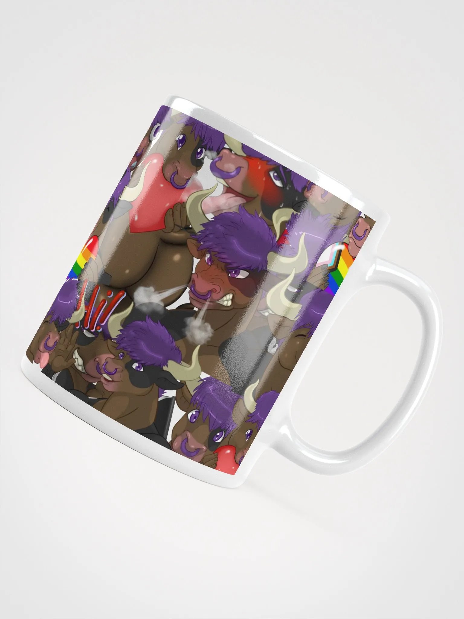Yuuma Emote Collage Coffee Mug product image (4)