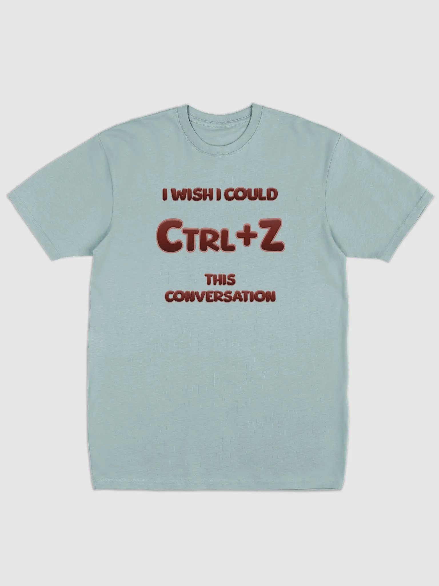 【Ctrl+Z】Red Text Men's Premium Heavyweight Tee product image (1)