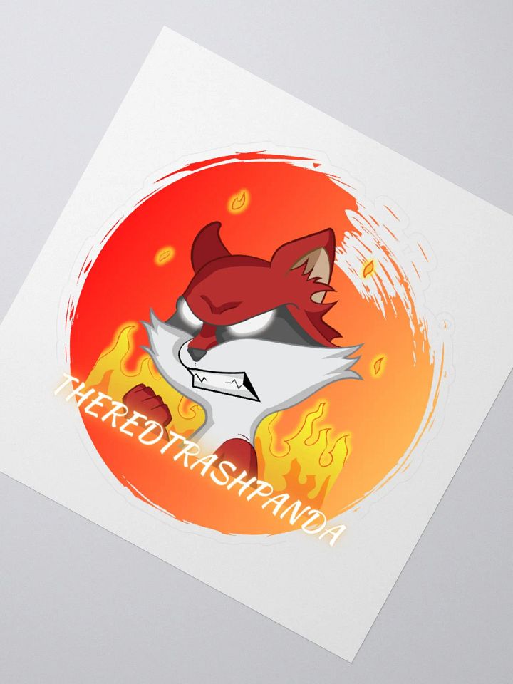 Red Trash Panda Rage Sticker product image (6)