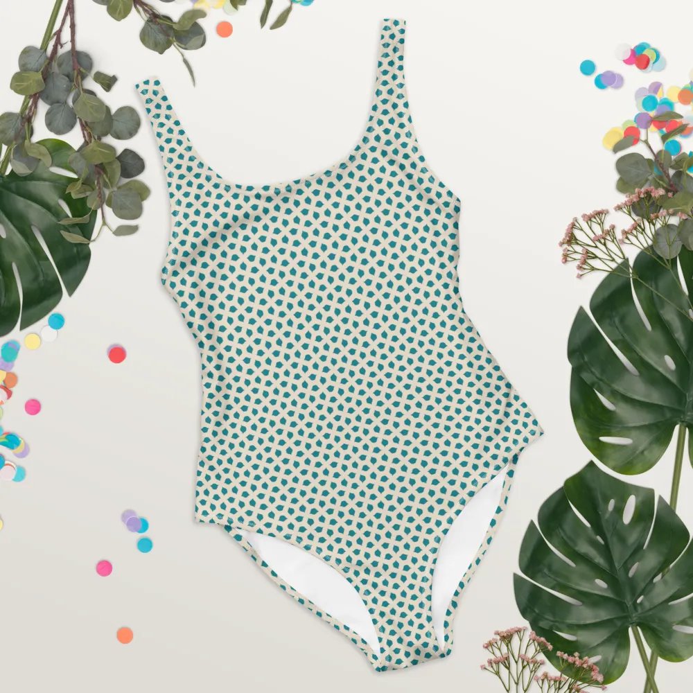 Blue Leaves Swimsuit product image (7)
