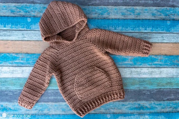 Harvest Hoodie Crochet Pattern - CHILD SIZES product image (5)