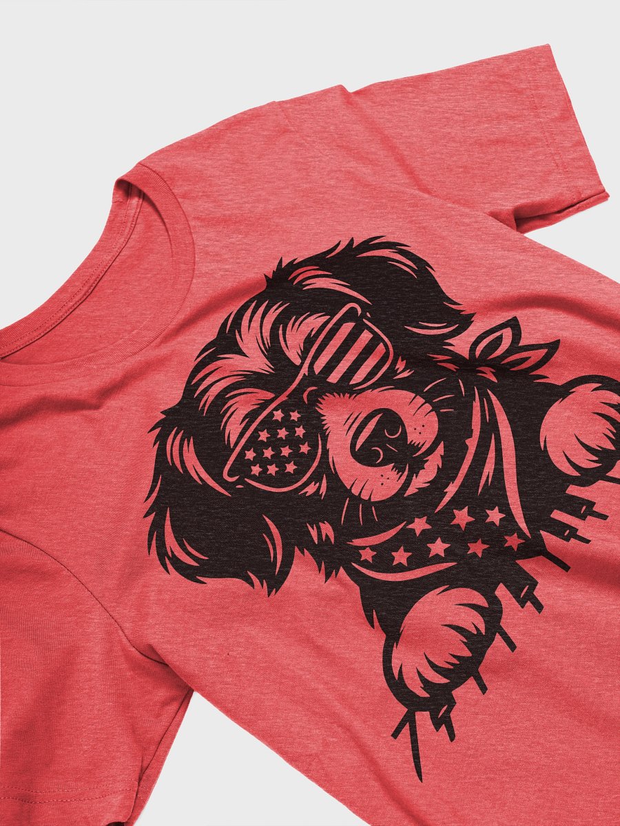 Patriotic Piano Pup in Bandana | Border Collie T-Shirt product image (3)