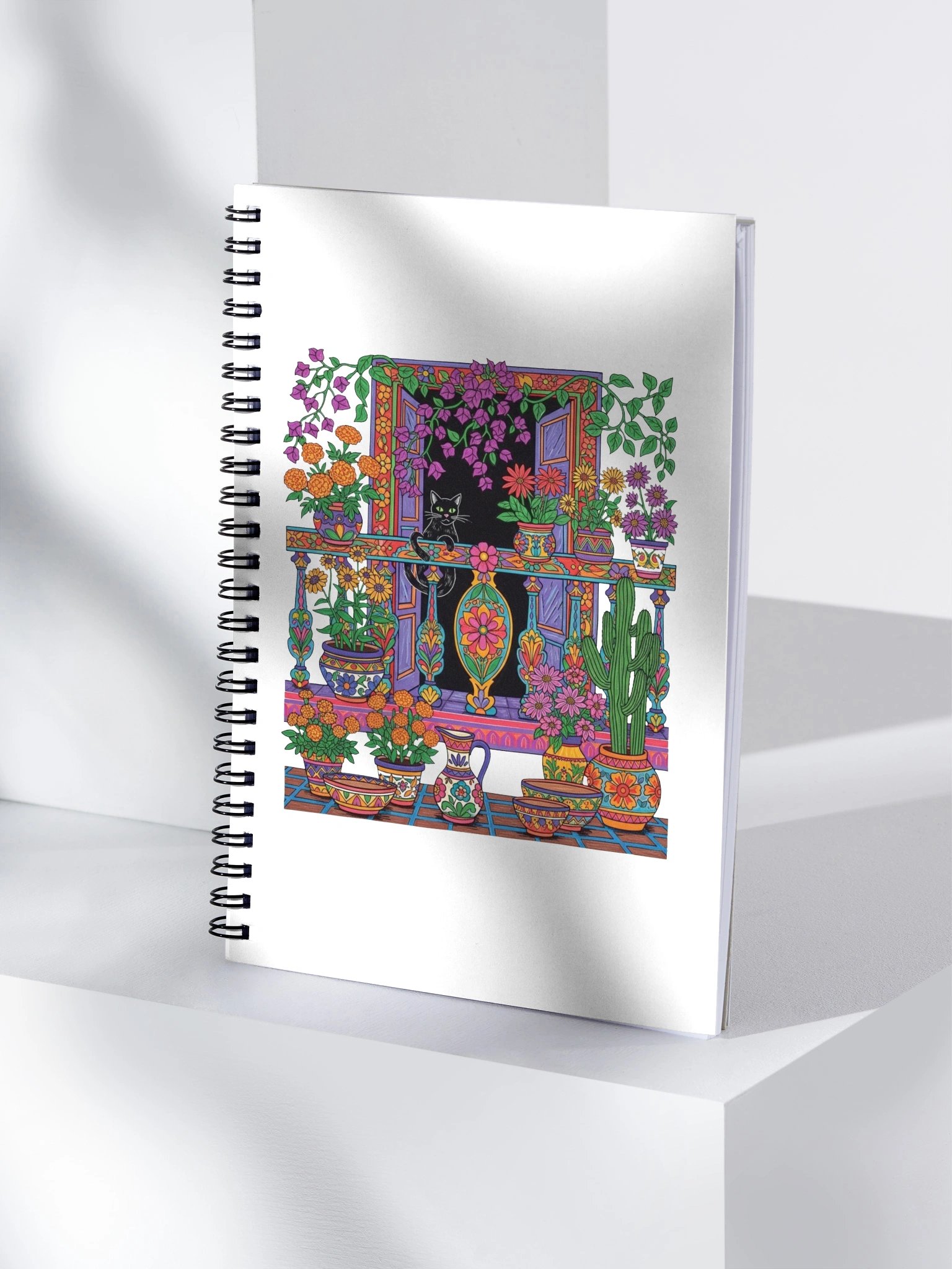 Whimsical Window Garden Spiral Notebook product image (4)