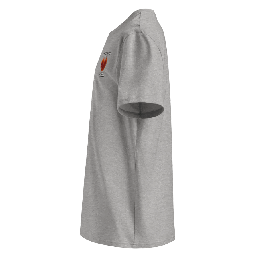 Flaming Heart - Fireplace ASMR is my Love Language | Embroidered Tee product image (10)