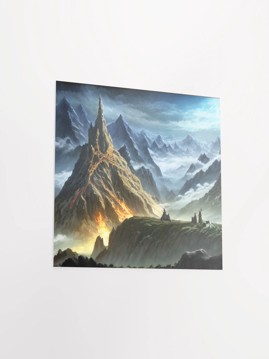 Fiery Mountain Majesty Lord Of The Rings Anime Concept Art Poster product image (12)