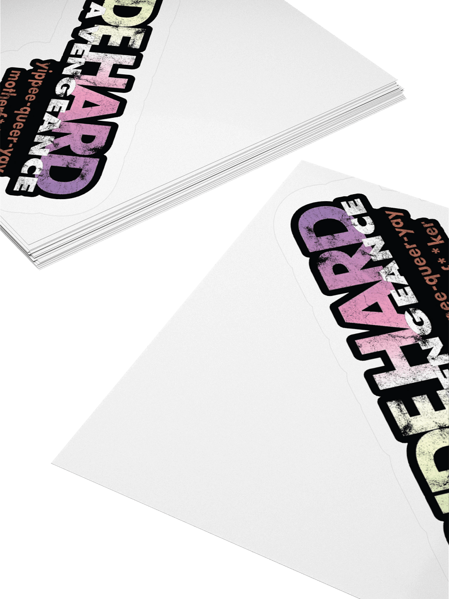Genderfae "Pride Hard" Sticker product image (4)