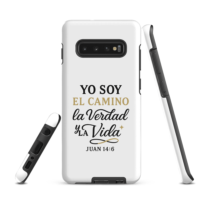 Tough Samsung® Case – “Yo Soy el Camino, la Verdad y la Vida” – Spanish Bible Verse product image (1)