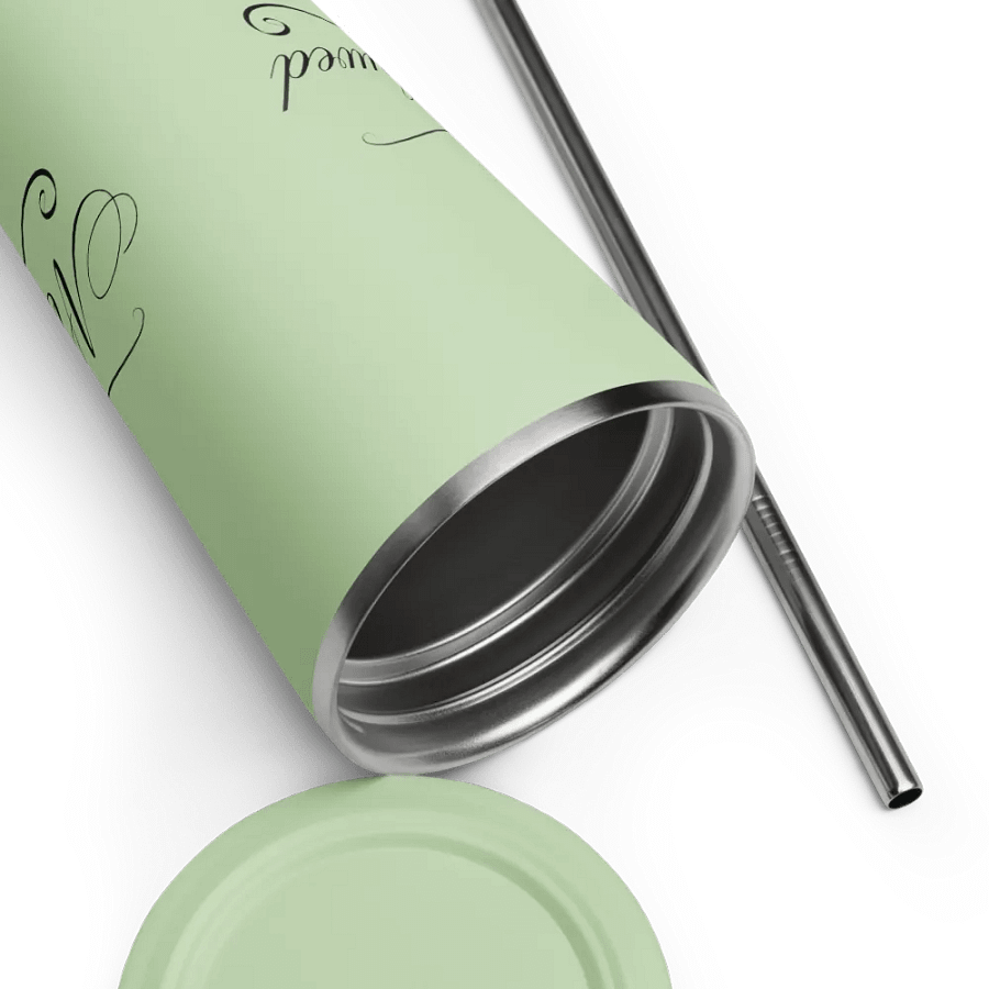 Tumbler with Straw - Nearlywed - Black Text product image (55)