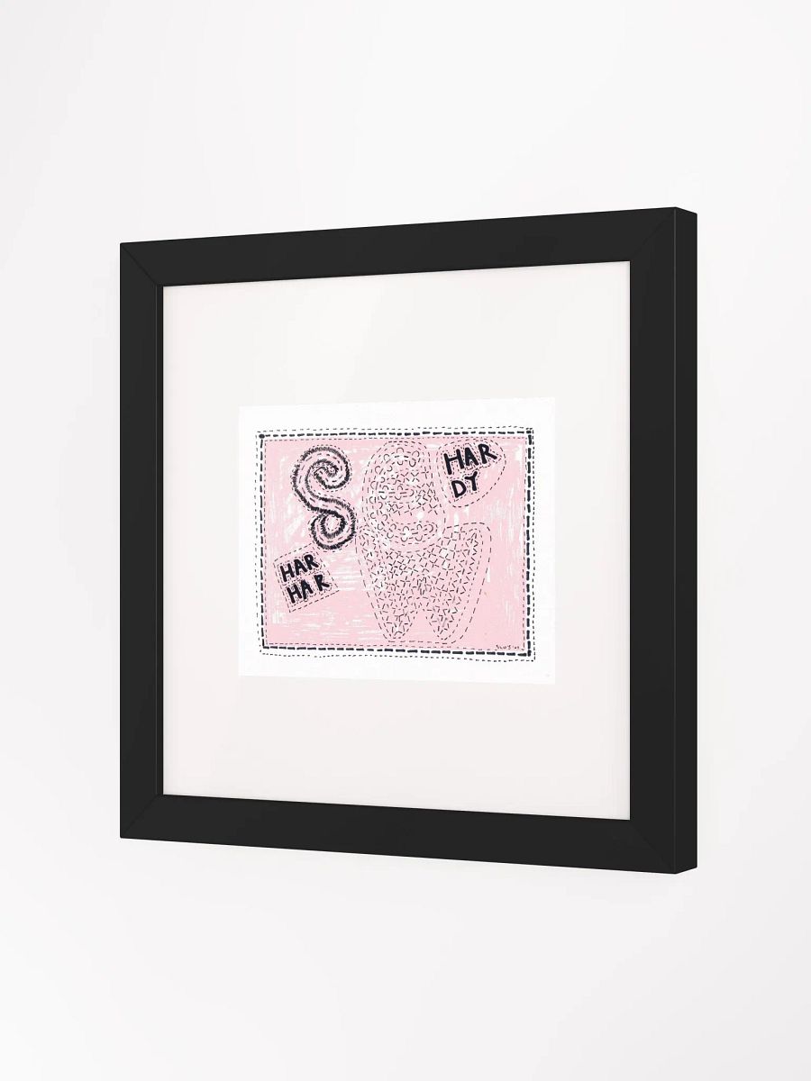sew hardy har har Panel Card Print Framed product image (3)