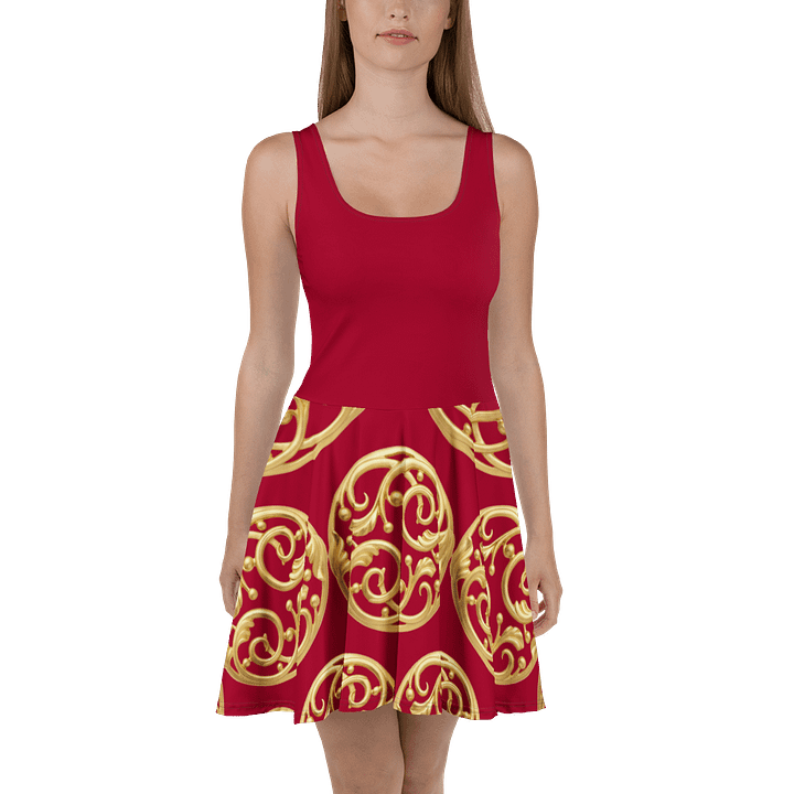 Ravishing Red All-Over Skater Dress product image (2)