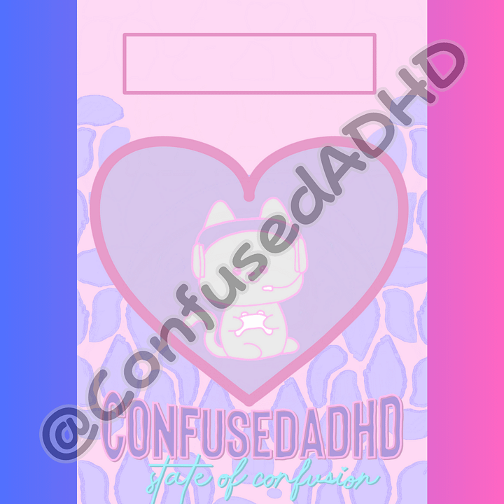 Heart CADHD Digital Planner Covers product image (2)