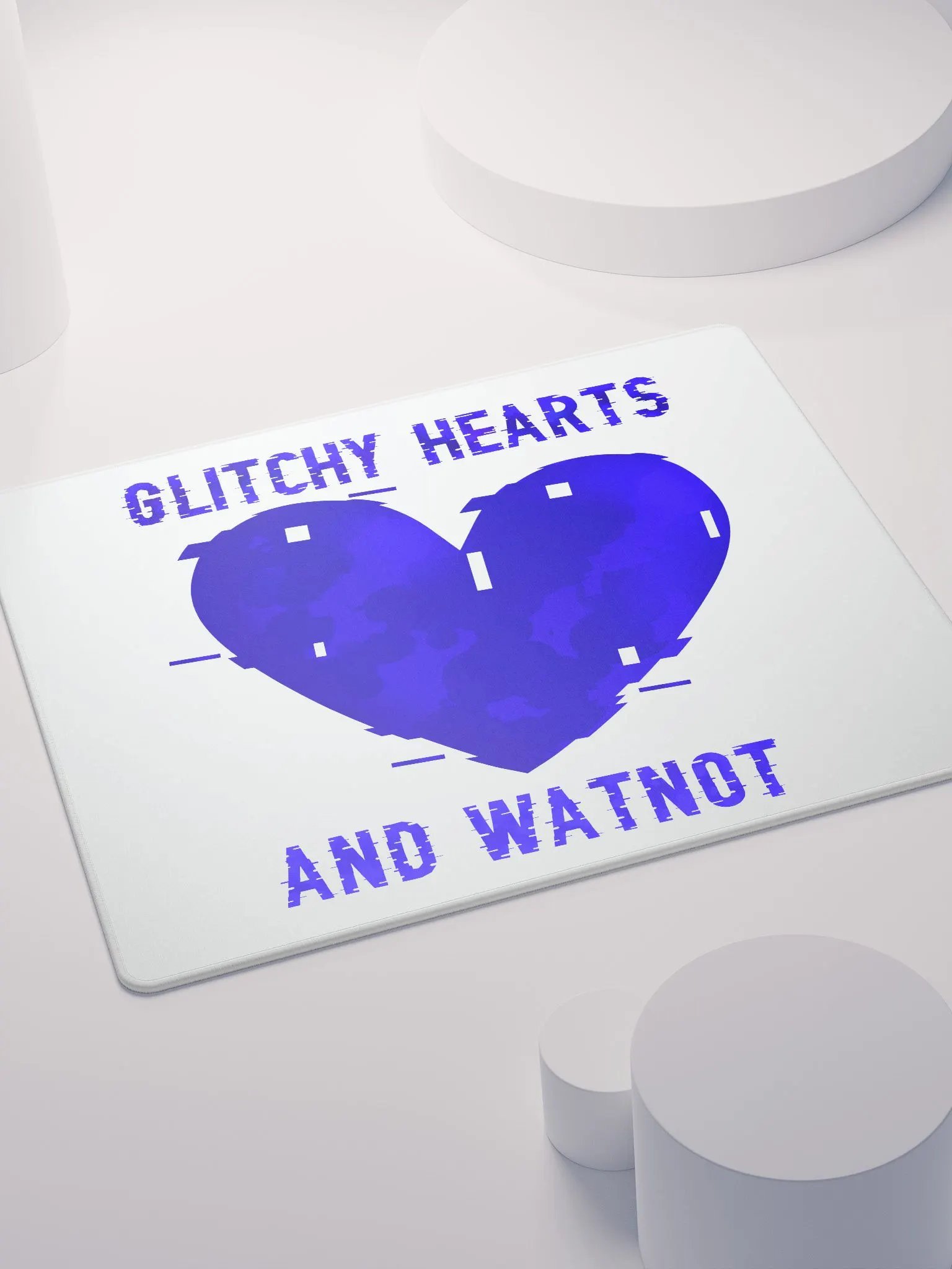 Glitchy Hearts Mousemat product image (4)