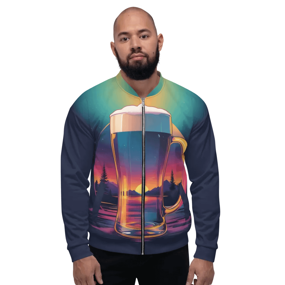 Beer Sunset All Over Print Jacket product image (3)